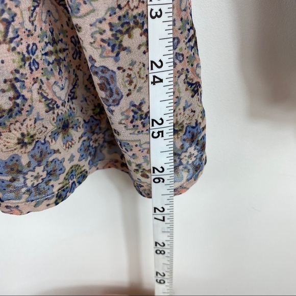 CAbi Siena Floral Sheer Boho Peasant Blouse 5028 - Picture 11 of 12
